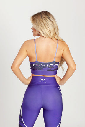 Top Alcinha Rajado Roxo