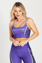 Top Alcinha Rajado Roxo