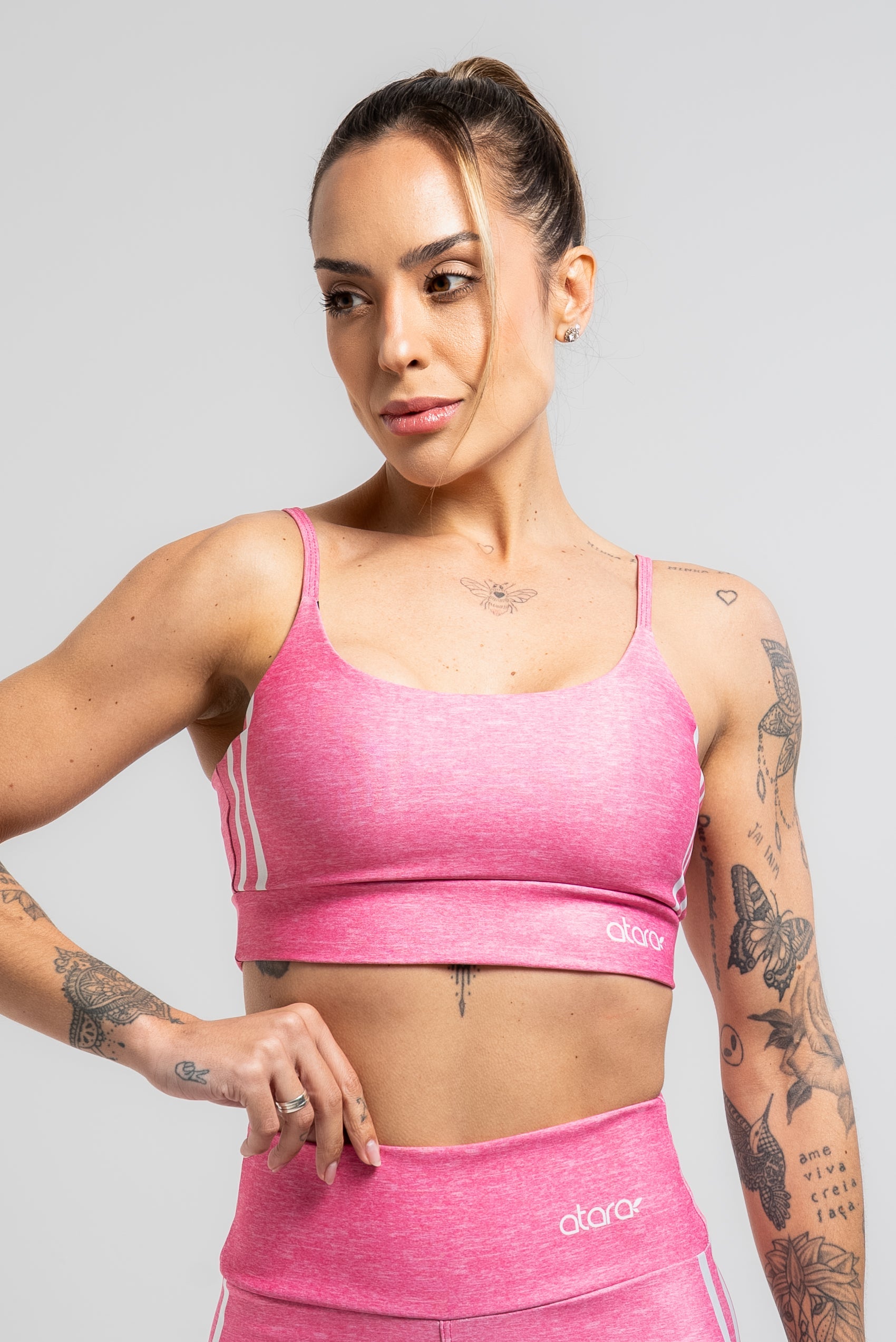 Top Alcinha Texture Pink