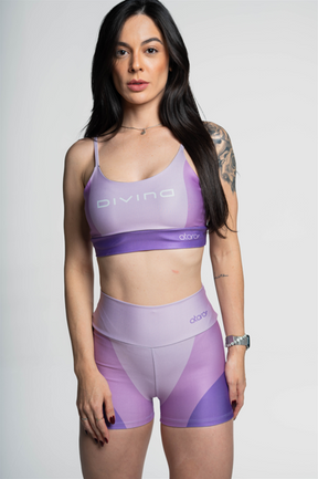 Top Alcinha Três Cores Roxa