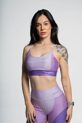 Top Alcinha Três Cores Roxa