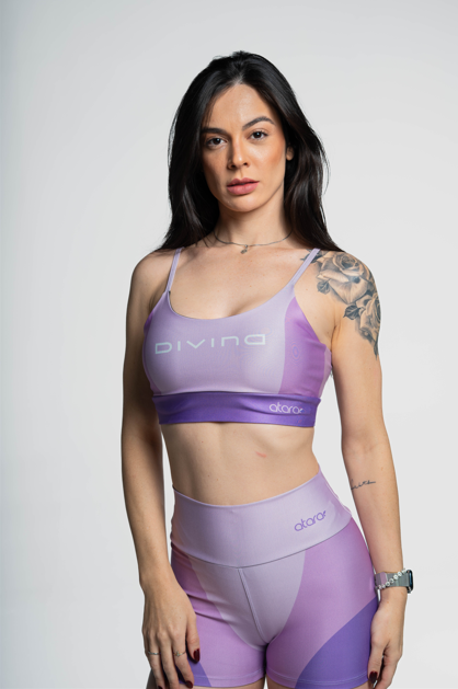 Top Alcinha Três Cores Roxa