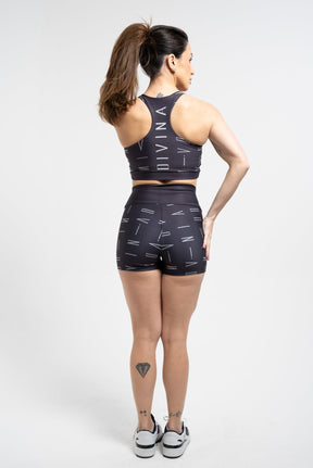 Top Nadador Estampa Divina Preto