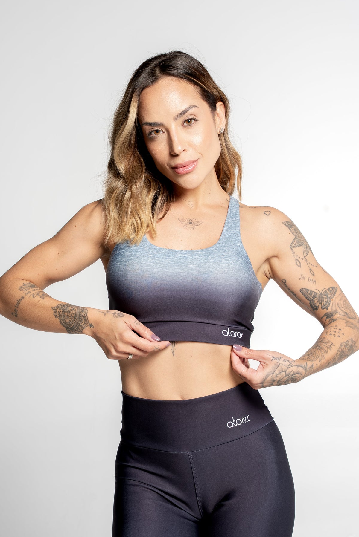 Top Nadador Estampa Immersion Cinza