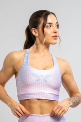 Top Nadador Estampa Localizada Poá Brilho