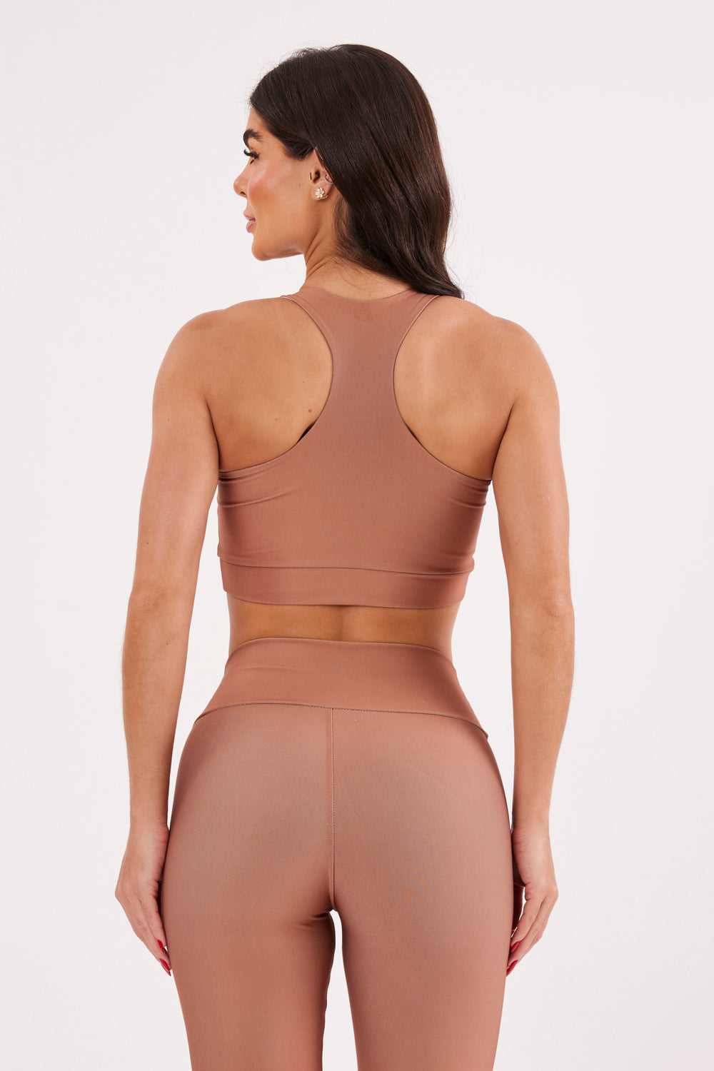 Top Nadador Liso Caramelo