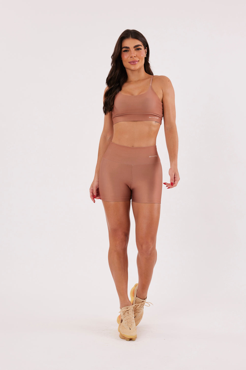 Top Nadador Liso Caramelo