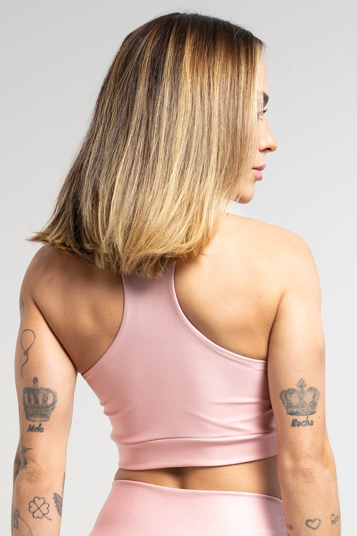 Top Nadador Liso Salmão