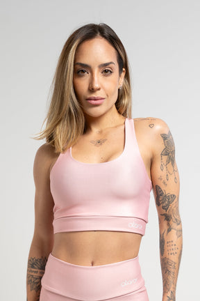 Top Nadador Liso Salmão