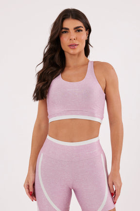 Top Nadador Melange Rosê