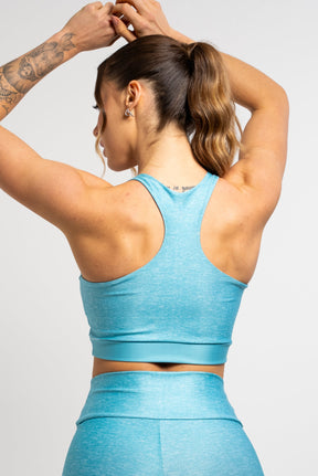 Top Nadador Mesclado Azul