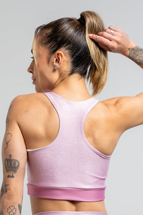 Top Nadador Mesclado Rosa