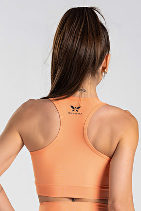 Top Nadador Básico Liso Laranja