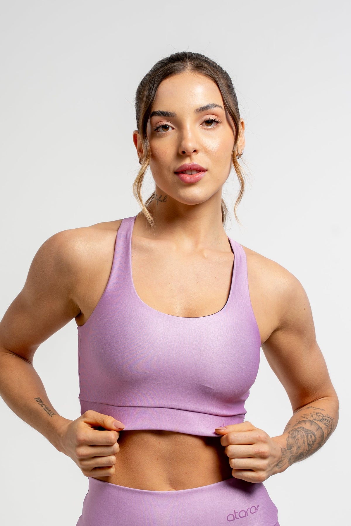 Top Nadador Básico Liso lilás