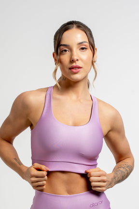 Top Nadador Básico Liso lilás