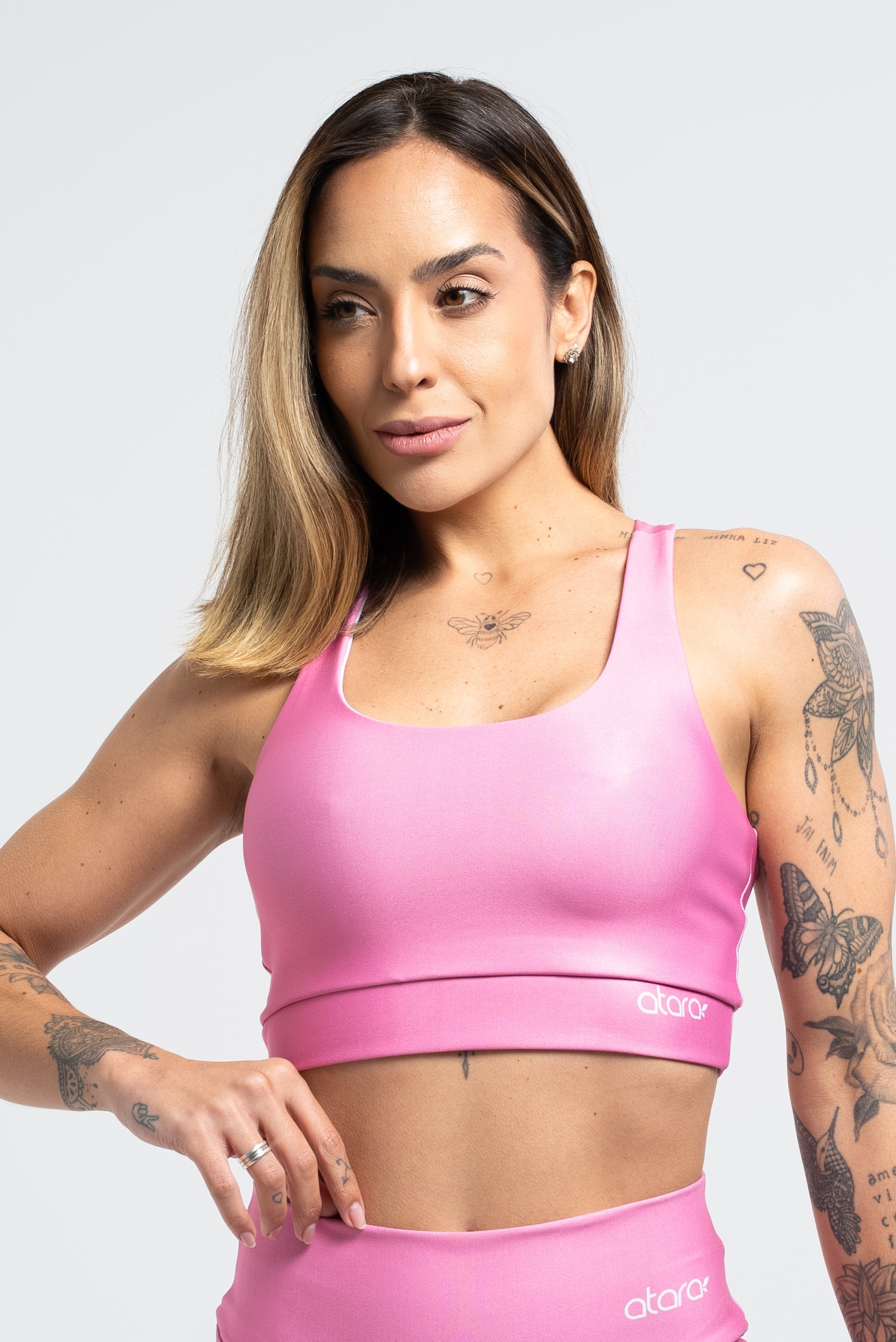 Top Nadador Básico Liso Rosa