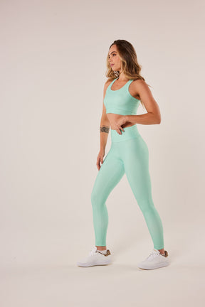 Top Nadador Básico Liso Verde Água