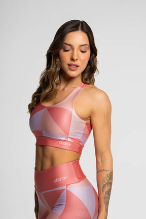 Top Nadador Vitral Rosa