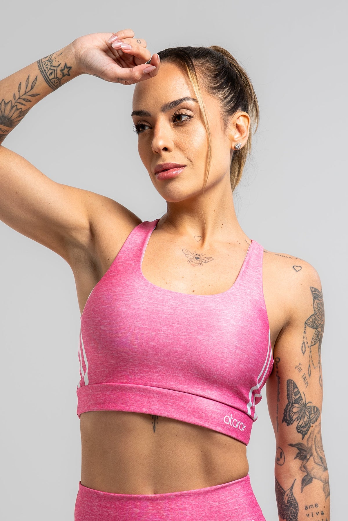 Top Nadador Texture Pink